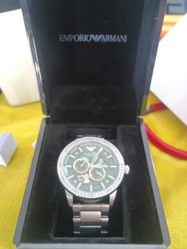 Emporio Armani Mario Automatic Multi Green Men's Watch| AR60053