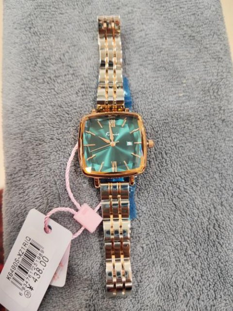KIMIO designer Square Dial Stainless Steel Women's Watch| K6490S