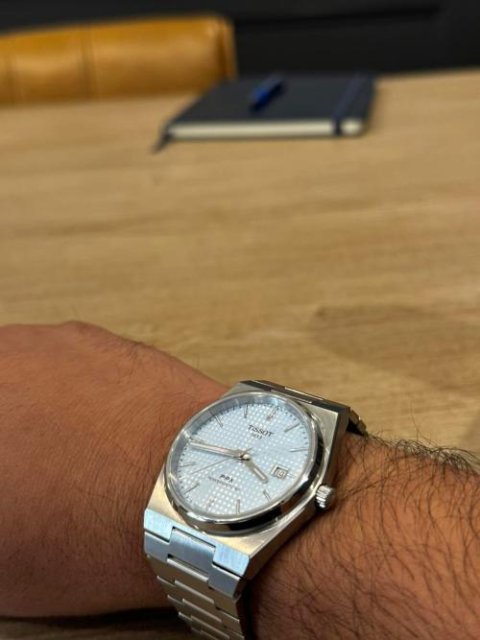 TISSOT PRX POWERMATIC 80 Ice Blue Dial Men's Watch| T1374071135100