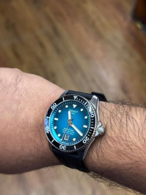 Tissot Seastar 1000 Powermatic 80 Green 40mm Dial Watch | T120.807.11.091.00