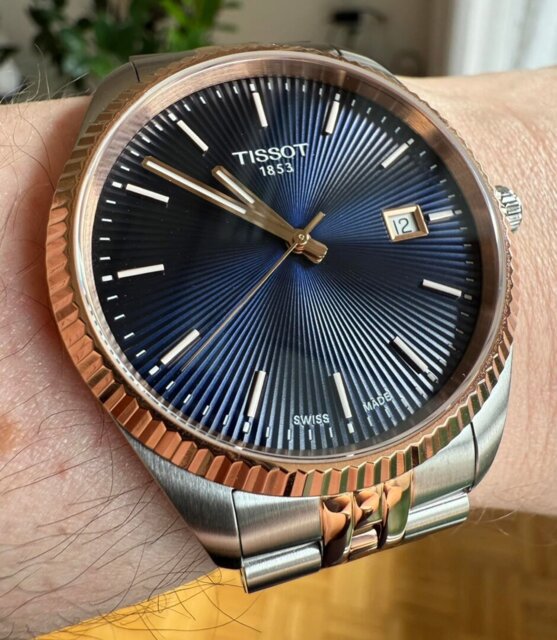 Tissot Ballade Two Tone Dark Blue Dial Men's Watch | T156.410.22.041.00