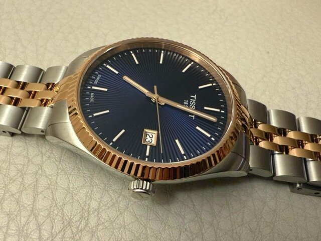 Tissot Ballade Two Tone Dark Blue Dial Men's Watch | T156.410.22.041.00