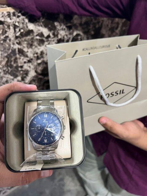 FOSSIL Neutra Blue Dial Men's Watch FS5792