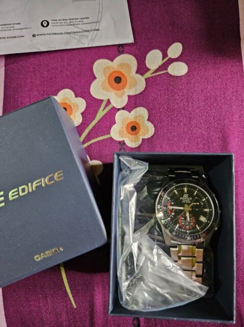 Casio Edifice Black Dial Chronograph Men's Watch| EFV-540D-1AVUDF