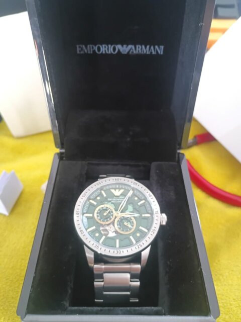 Emporio Armani Mario Automatic Multi Green Men's Watch| AR60053
