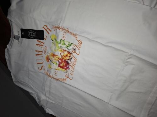 Tricou dama oversize din bumbac 100% de Vara COCKTAIL