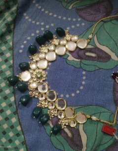 Kundan Stones Floral Set (08-0460)