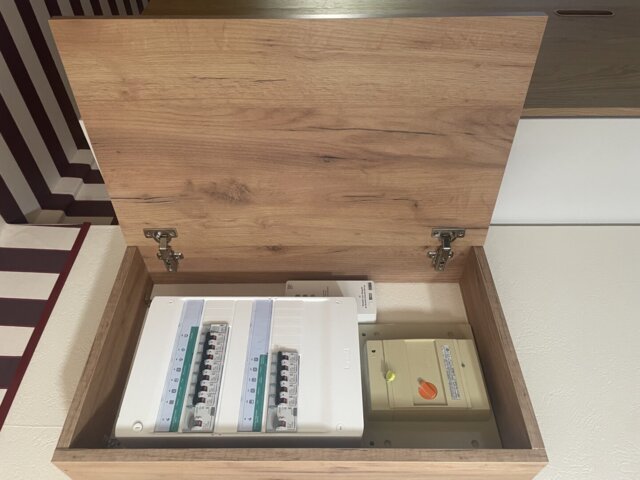 Photo client — cache Clim-Box posé (1/2)