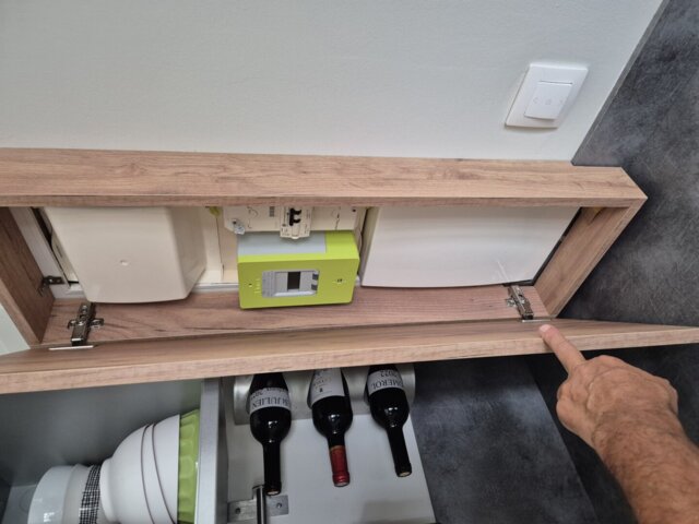 Photo client — cache Clim-Box posé (1/1)
