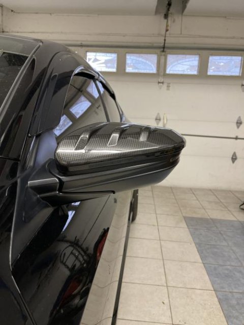 Mugen Style Carbon Fiber Mirror Caps