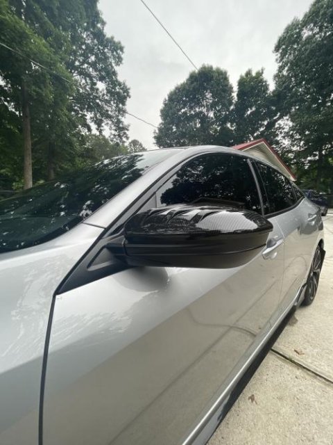 Mugen Style Carbon Fiber Mirror Caps