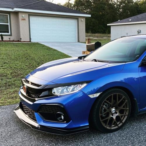 UMS Front Bumper 3pc Lip for 2016+ Honda Civic Si/FK7 Hatch