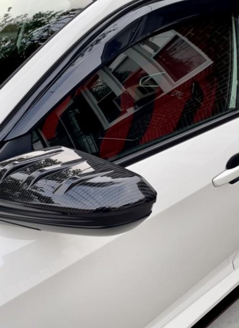Mugen Style Carbon Fiber Mirror Caps
