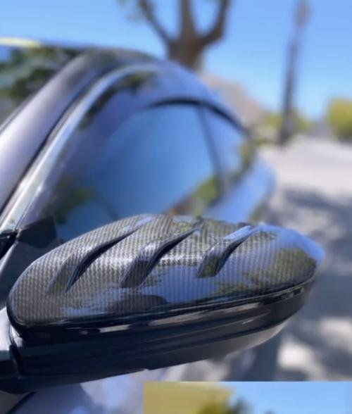Mugen Style Carbon Fiber Mirror Caps