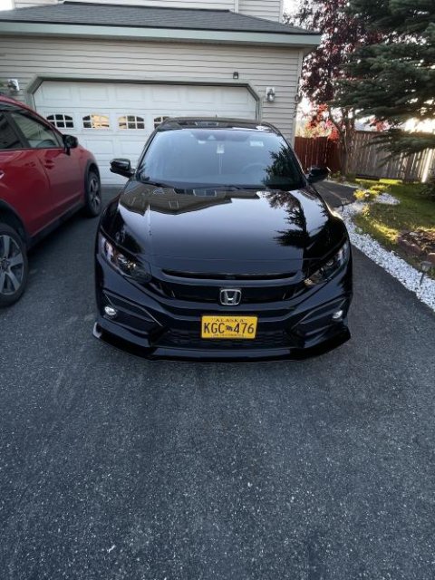 UMS Front Bumper 3pc Lip for 2016+ Honda Civic Si/FK7 Hatch