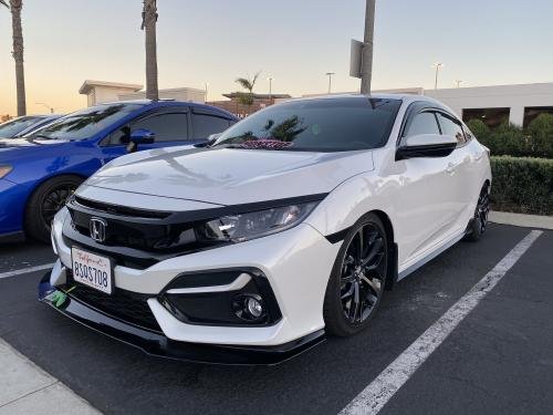 UMS Front Bumper 3pc Lip for 2016+ Honda Civic Si/FK7 Hatch