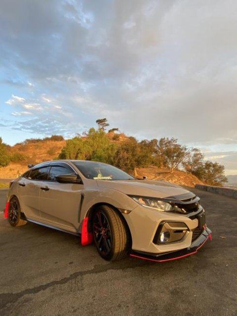 UMS Front Bumper 3pc Lip for 2016+ Honda Civic Si/FK7 Hatch