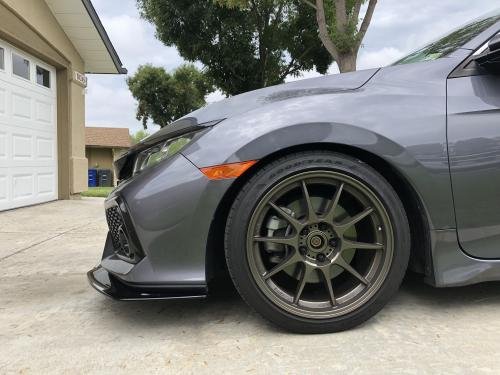 UMS Front Bumper 3pc Lip for 2016+ Honda Civic Si/FK7 Hatch