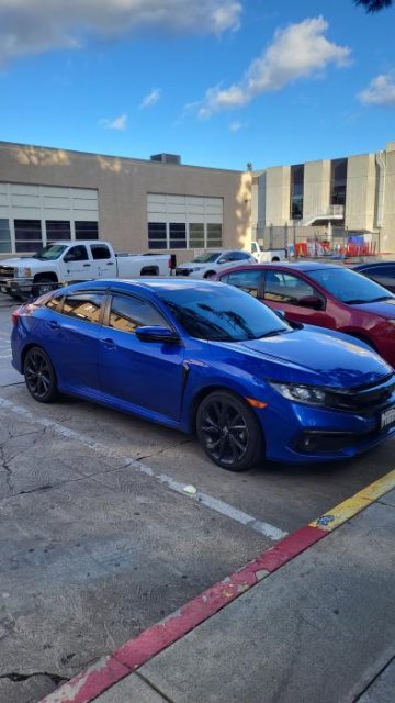 Smoked Window Visors 2016-2021 Honda Civic