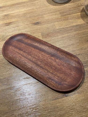 Hand Craved Coffe Plate • 100% Walnut/Beech/Acacia