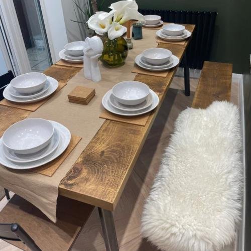 Extra Chunky rustic large dining table