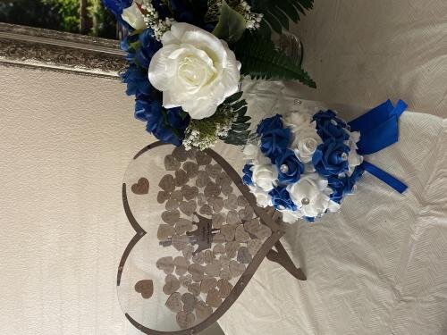 Wooden Heart Wedding Guest Book