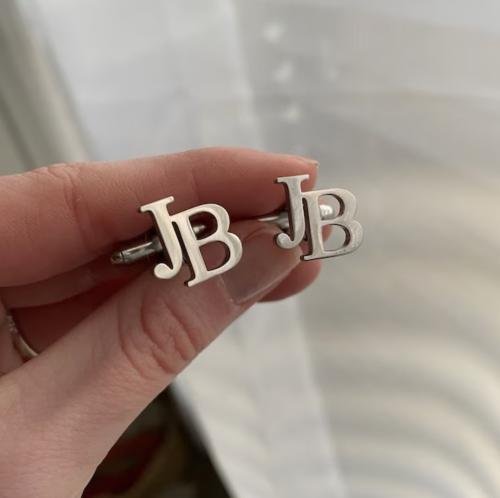 Initials cufflinks