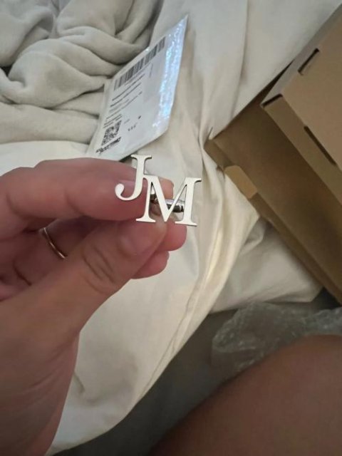 Initials cufflinks