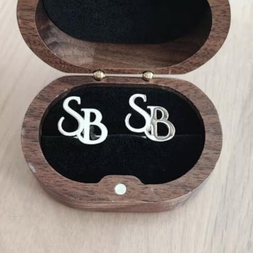 Initials cufflinks