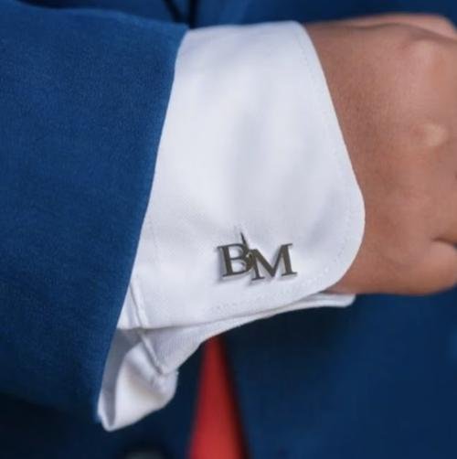 Initials cufflinks