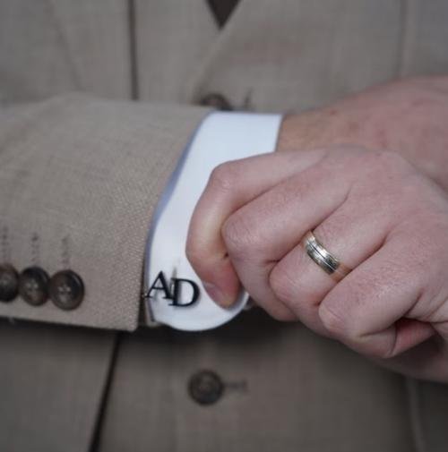 Initials cufflinks