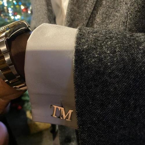 Initials cufflinks