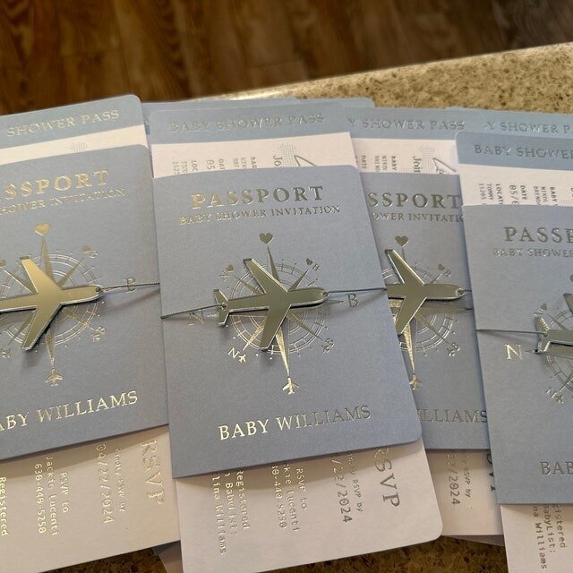 Passeport de voyage, invitation de mariage - Nouveau