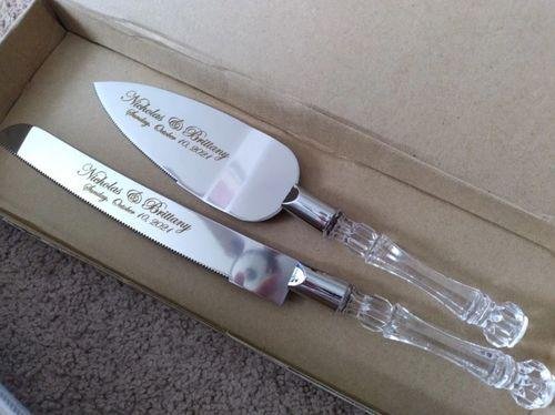 Wedding Cake Knife and Server Set