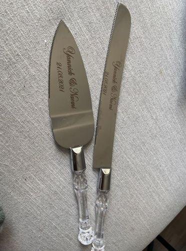 Wedding Cake Knife and Server Set