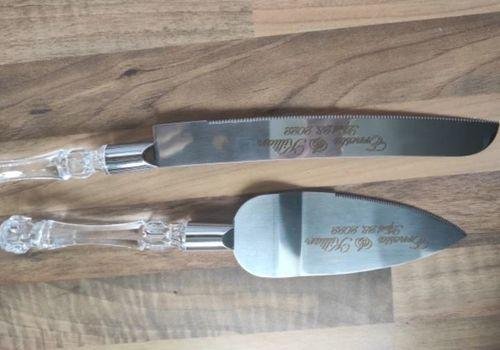 Wedding Cake Knife and Server Set