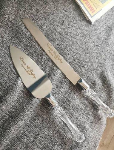 Wedding Cake Knife and Server Set