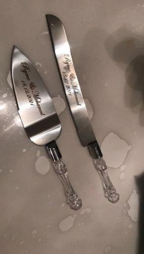 Wedding Cake Knife and Server Set
