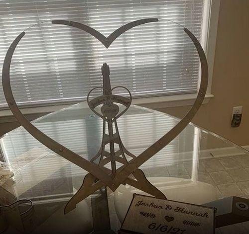 Wooden Heart Wedding Guest Book