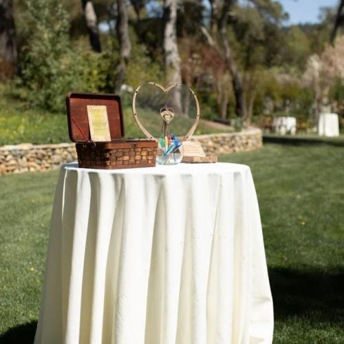 Wooden Heart Wedding Guest Book