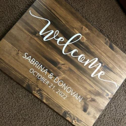 Wedding Welcome Sign