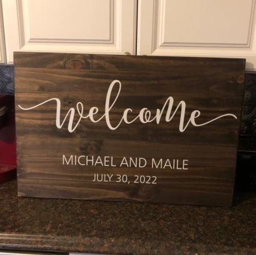 Wedding Welcome Sign