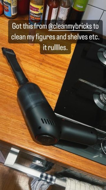 CleanMyBricks Mini Vacuum Cleaner to DUST & Clean Your Set