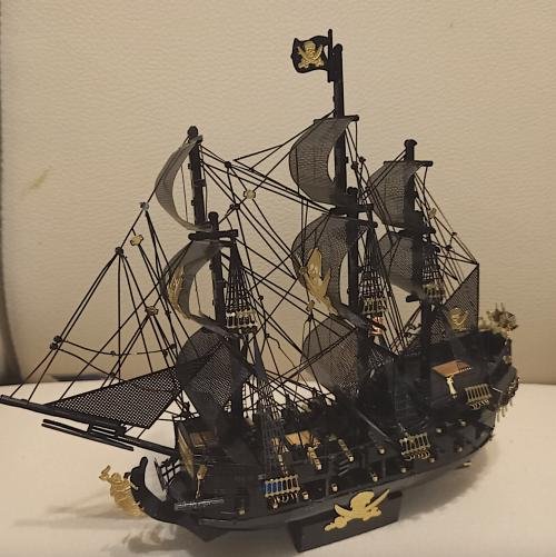 Black Pearl Pirate Ship 3D Metal Puzzle