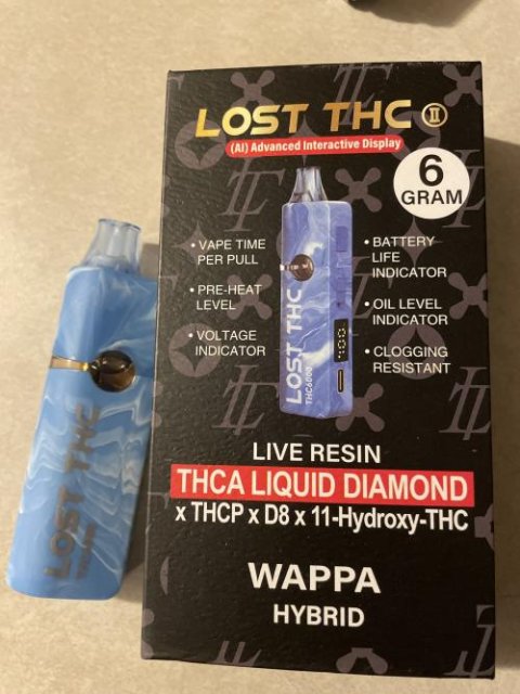 LOST THC Live Resin THCA D8 THCP Disposable Vape - Skywalker OG Indica