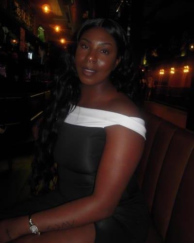 Contrast Off-Shoulder Slit Dress