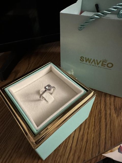 Rotating Forever Rose Box - W/ Promise Ring