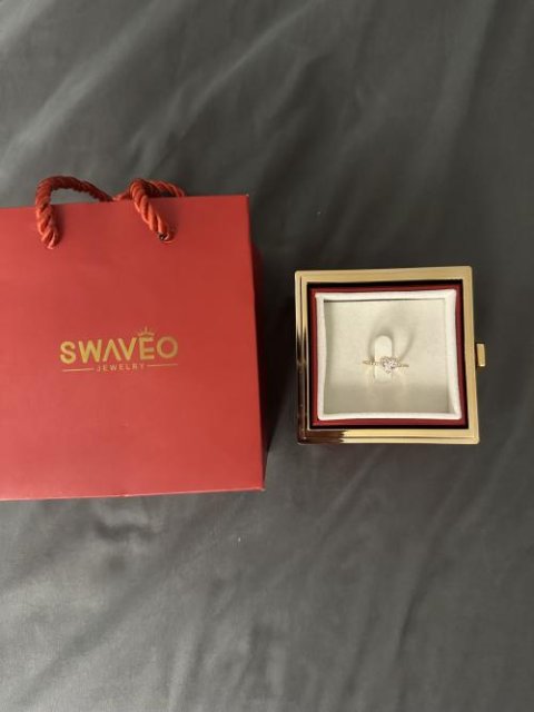 Rotating Forever Rose Box - W/ Promise Ring