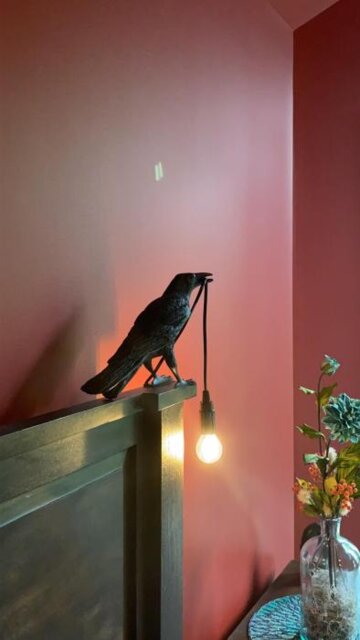 Black Bird Bedside Table Lamp