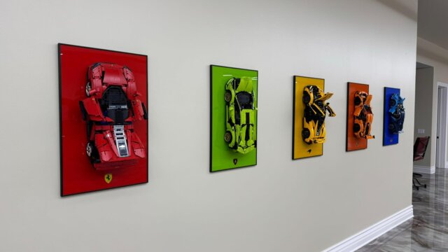 Premium Wall Mount Display Frame for LEGO® Technic™ Porsche 911 GT3 RS 42056